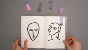 ที่คั่นหนังสือ  4 สีให้เลือก สองชิ้น ที่คั่นหนังสือแม่เหล็ก เครื่องประดับหนังสือแบบแม่เหล็กที่มีภาพทิวทัศน์ BS54