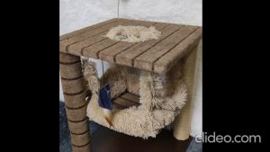 Voltstack Cat Craft Carpet Cat Tree with Hammock 23 Inch Height High Quality Material Wood Crafted Home