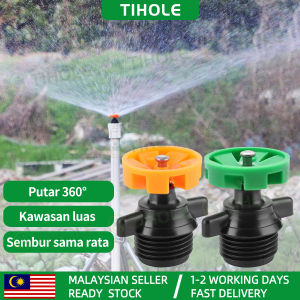 TIHOLE Automatic 360°Rotated Sprinkler Nozzle 1/2Inch Male Thread Watering Nozzle High Pressure Misting Jet Spray Garden Lawn Farm Durable Engineering