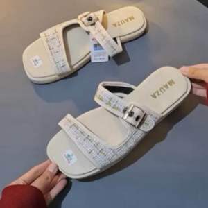 SANDAL WANITA TERBARU SANDAL FLAT SELOP RAJUT KEKINIAN