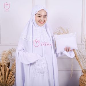 MUKENA AISYAH STELAN BERLENGAN UMROH LEBARAN HARIAN