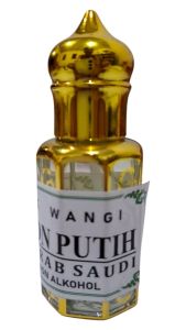 minyak wangi Zafaron putih botol kuba