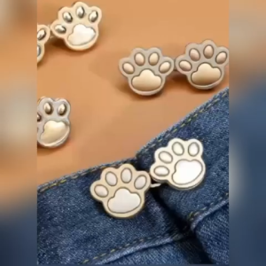 KW SHOP CatS Paw Button Pins for Jeans Waist Tighter Garment Accessories
