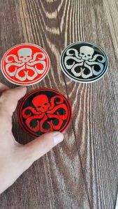 ส่งจากกรุงเทพฯ เพลท อลูมิเนียม โลโก้ เอเจนท์ส ออฟ ชีลด์ SHIELD S.H.I.E.L.D ซูเปอร์ฮีโร โลโก้ผลิตจากอลูมิเนียม ขนาด7.5cm