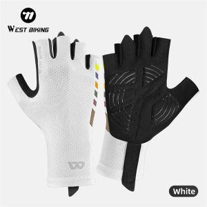 WEST BIKING Găng Tay Đạp Xe Chống Trượt Găng Tay Đạp Xe Thể Thao Thoáng Khí Mùa Hè Hở Ngón Cho Nam Nữ Găng Tay Xe Đạp Đường Trường MTB Chống Mồ Hôi