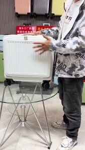 18 Inch Mini Suitcase Portable Small Boarding Luggage with Front Opening 360 ° Universal Wheel Rotation Password Box