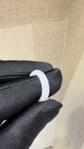 [BTS V] Icy Lavender Jadeite Jade Hololith Ring | Natural Type "A" | Burmese Jade