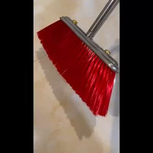 家居百货日用不锈钢柄扫把 彩色塑料扫把 Household Stainless Steel Handle Broom Colorful Plastic Broom