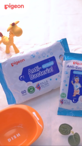 Pigeon Antibacterial Wet Tissue Baby Wipes Tisu Basah Bayi Antibakteri Tanpa Parfum Efektif Membunuh 99.99% Kuman & Bakteri