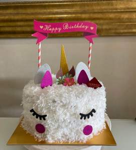 [Birthday Cake] Unicorn Cake [Halal Birthday Cake] Premium Custom Cake / Lapis Surabaya / Kue Lapis / Pandan Kaya Cake / Red Velvet Cake