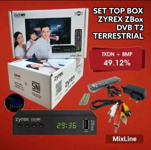 Set Top Box STB TV Digital DVB T2 Zyrex ZBox Full HD Wifi Youtube