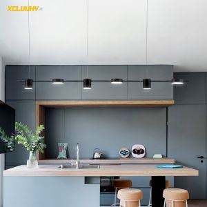 Modern Led Living Room Chandeliers Dining Table Ceiling Chandelier Kitchen Hanging Light Fixture Dimmable Indoor Lighting Lamp