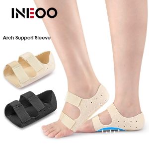 INEOO 1 Pair High Arch Cushions Sleeves Arch Pads Support Insoles for Flat Foot Correct Plantar Fasciitis Pain Relief Orthopedic Foot Insoles