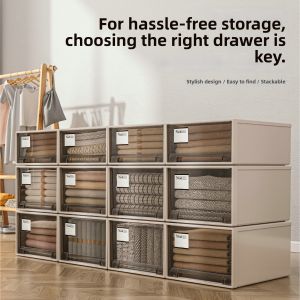ZHIZHOU | Multi-purpose Brown Storage Drawer Cabinet