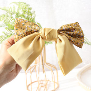 Large Butterfly Knot Hair Clip School Style Back of Head Hair Accessory Trendy Korean Version Girls Checkered Hair Decor