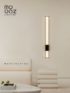 Minimalist Designer TV Wall Light Villa Project Grid Aluminum Body High Transmittance PMMA Lampshade Living Room Bedroom Lighting
