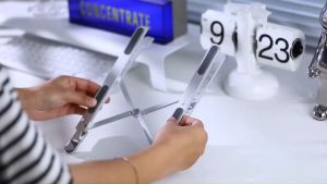 แท่นวางโน๊ตบุ๊ค ขาตั้งโน๊ตบุ๊คพกพา Notebook Laptop Stand ที่วางโน๊ตบุ๊ค ที่วางแล็ปท็อป ปรับได้ ที่วาง โน๊ตบุ๊ค คูลเลอร์ MacBook AIr Pro 1A N3 019