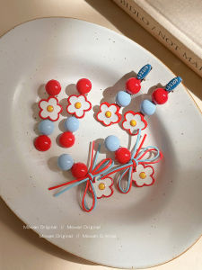 Sweet Ice Sugar Hawthorn Flower Hair Clip Womens New 2025 High End Side Hair Accessory Wedding Party Commuting Daily Use