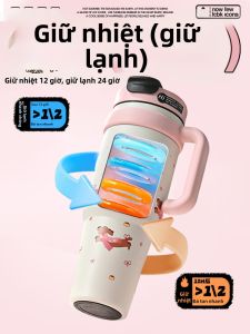 CHICU TOM | Bình Nước Dung Lượng Lớn Cách Nhiệt Có Thể Mang Đi