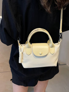 Fashionable Bucket Handbag Womens Crossbody Bag Unique Design Casual Shoulder Bag Korean Style Small Square Bag Pure Color