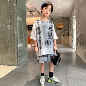 C02-08 Setelan Import anak lelaki terbaru