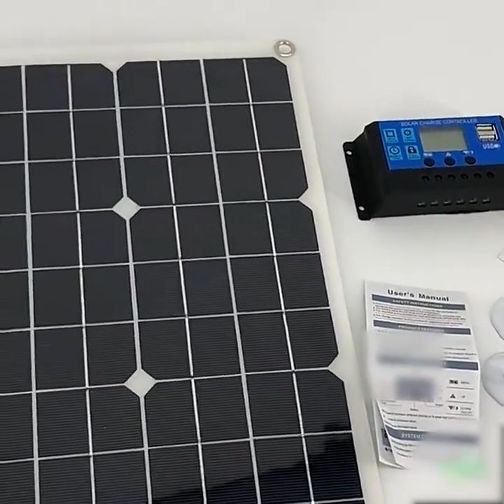 [BISA COD]solar panel surya 100/60watt 1 paket lengkap controller panel ...