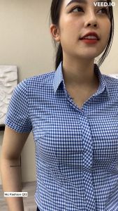 Áo sơ mi caro nữ cao cấp MC fashion form ôm dáng chuẩn công sở ngắn tay chất siêu lụa mềm mại thoáng mát 0652