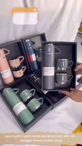 Termos Sultan Vacuum Flask Set / Botol Minum Cangkir 500 ML Panas Dingin