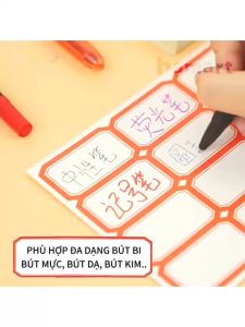 COMBO 10 Tờ Tem Ghi Tên Sản Phẩm Giá Tiền Nhãn Ghi Chú Thực Phẩm Giấy Đánh Dấu Vật Dụng