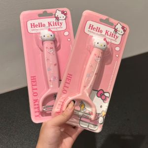Stainless Steel Fruit Peeler Knife Cute Girl Cartoon Kitchen Tools for Peeling Fruits Home Use Essential Cooking Utensils