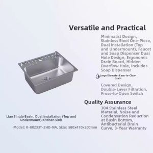 Kohler | Versatile Size Double Installation Stainless Steel Kitchen Sink