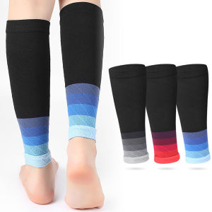 1pairs Compression Football Socks Cover Compression Leg Warmers Sweat Absorption Calf SocksMens and womens sports leg covers