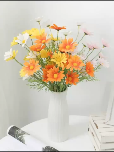 Plants Center P010ดอกไม้ปลอม ดอกดาวกระจาย ดอกคอสมอส ดอกไม้ประดิษฐ์ ตกแต่งบ้าน 2022(ส่งที่ไทยค่ะ)