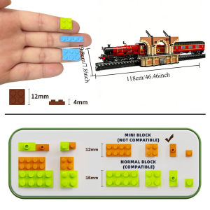 Beast-Kingdom | Express Train Station Mini Building Blocks Sets Suitable for Birthday Gifts,Not Compatible with Legoed Particles,5129pcs.