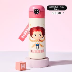 Disney | Bình Giữ Nhiệt Trẻ Em Thông Minh Có Ống Hút Cảm Biến Vân Tay Cho Trường Học