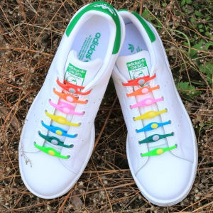 12-Pack Laceless Silicone Elastic Laces Rubber Laces Adult Kids Lazy Lace Free Laces One Size Versatile Fits Most Shoes