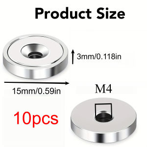 15x3-M4/15x5-M4/20x3-M4-countersunk hole strong refrigerator magnet widely used in whiteboards kitchens warehouses departure DIY