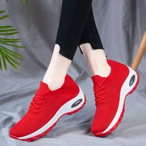 New 2022 Korean Sneakers Women Running Shoes Lace Up Rubber Shoes For Lady Low Cut Sport Casual Shoes
