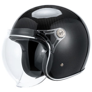 Vcoros | Vintage Lightweight Carbon Fiber Motorcycle Helmet Three-quarters
