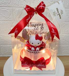 เค้กเงิน เค้กใส่เงินสดเองขนาด 15-16 ใบ เป็นของขวัญในโอกาสต่างๆ