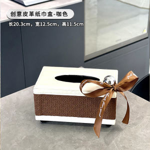 Luxurious Iron Art Tissue Box Creative Home Decorative Living Room Tea Table Ornament High-End Feelings Metal Tissue Box