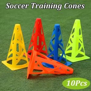 10 Cái Cọc Huấn Luyện Bóng Đá 23CM Có Chức Năng Hồi Phục Xô Đựng Biển Báo Bóng Đá Phụ Kiện Thể Thao Cho Trẻ Em Và Người Lớn Cốc Đánh Dấu Biểu Tượng Huấn Luyện