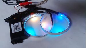 Desain RGB Matrix: Devil Eyes & Light Running Welcome di AES 2023