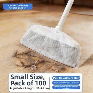 HANSHILIUJIA | Easy to Use Dust Extraction Mop Cover Household Dust and Hair Removal Disposable