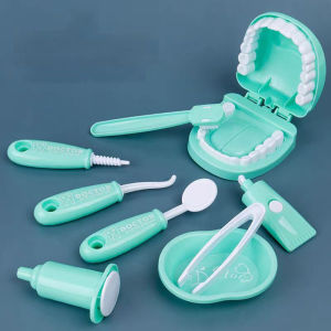 9PCS Dental Pretend Play Set Preschool Educational Dentist Play Kit with Teeth Model Fun Pretend Play Doctor Kit for Kids