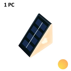 Solar Triangle Stair Light for Steps Stair 1 Pack LED Lights Solar Path Lights Waterproof Outdoor Powered Lighting for Yard Fe