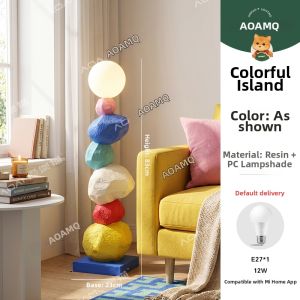 AOMAO | Dopamine Colorful Stone Stack Ambient Floor Lamp