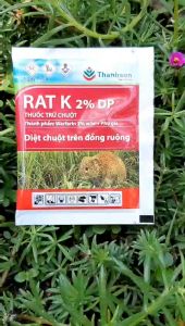 [VTNN TIEN KHOA] DIỆT CHUỘT THÔNG MINH RAT K 2%DP GÓI 10GRAM dễ ăn mồi hiệu quả cao không gây hại chó mèo an toàn cho cây trồng