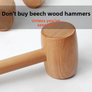 Solid Oak Hammer Tool Mallet Installation Hammer Massage Hammer
