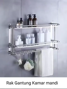 Rak Kamar Mandi Stainless Rak Dinding Kamar Mandi Rak Dinding WC